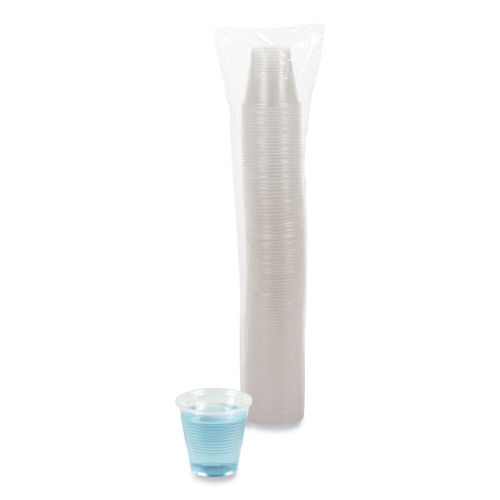 Translucent Plastic Cold Cups, 5 oz, Polypropylene, 100/Pack - Image 2