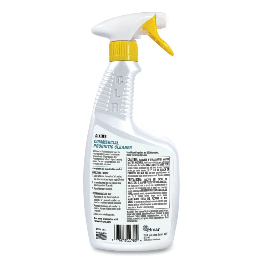 Commercial Probiotic Cleaner, Lemon Scent, 32 oz Spray Bottle, 6/Carton - Image 4