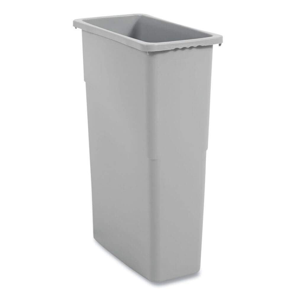 Slim Waste Container, 23 gal, Plastic, Gray - Image 7