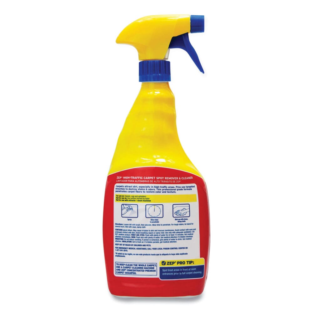 High Traffic Carpet Cleaner, Fresh Scent, 32 oz Spray Bottle, 12/Carton - Image 2
