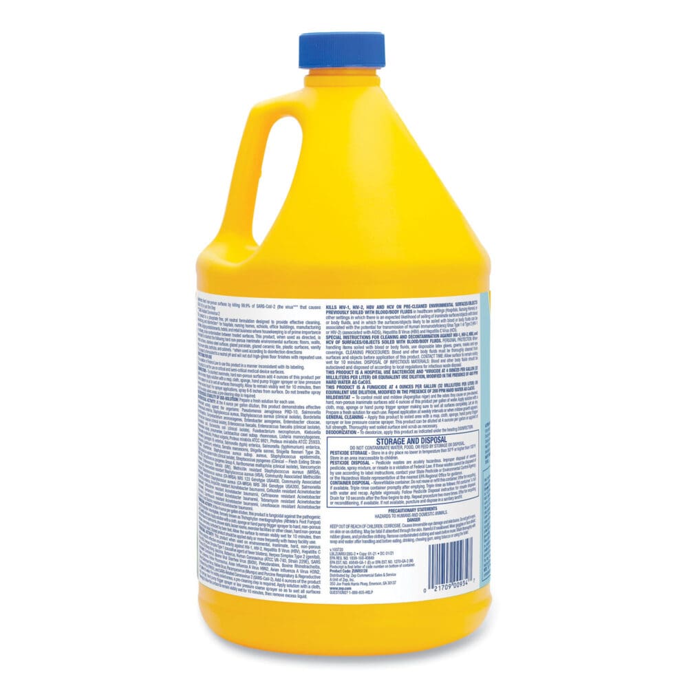 No-Rinse Floor Disinfectant, Pleasant Scent, 1 gal, 4/Carton - Image 2