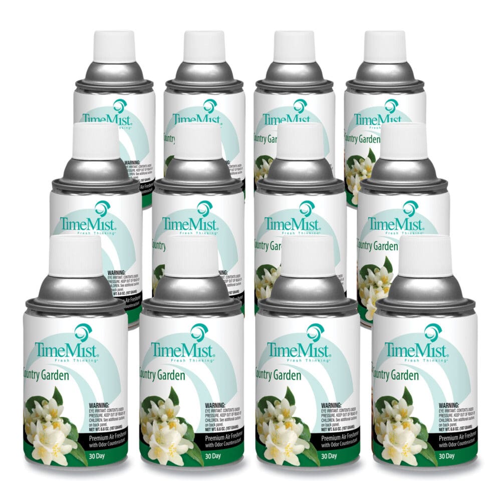 Premium Metered Air Freshener Refill, Country Garden, 6.6 oz Aerosol Spray, 12/Carton - Image 2