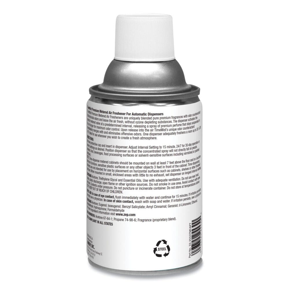 Premium Metered Air Freshener Refill, Spring Flowers, 5.3 oz Aerosol Spray, 12/Carton - Image 2