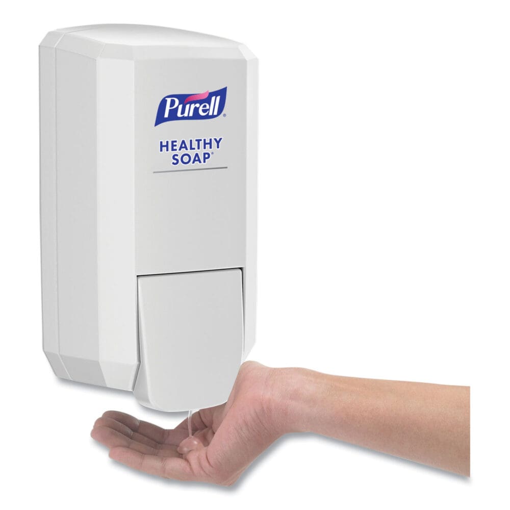 CS2 Hand Sanitizer Dispenser, 1,000 mL, 5.14 x 3.83 x 10, White, 6/Carton - Image 5