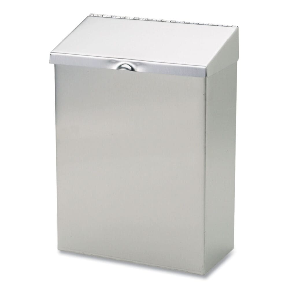 Wall Mount Sanitary Napkin Receptacle, Stainless Steel - Image 4