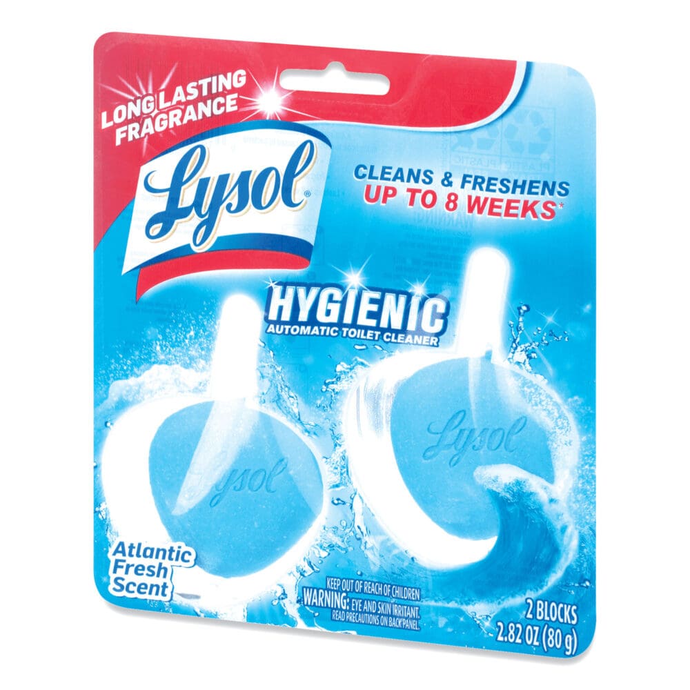 Hygienic Automatic Toilet Bowl Cleaner, Atlantic Fresh, 2/Pack - Image 3