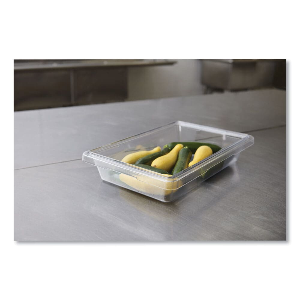 Food/Tote Boxes, 5 gal, 26 x 18 x 3.5, Clear, Plastic - Image 2