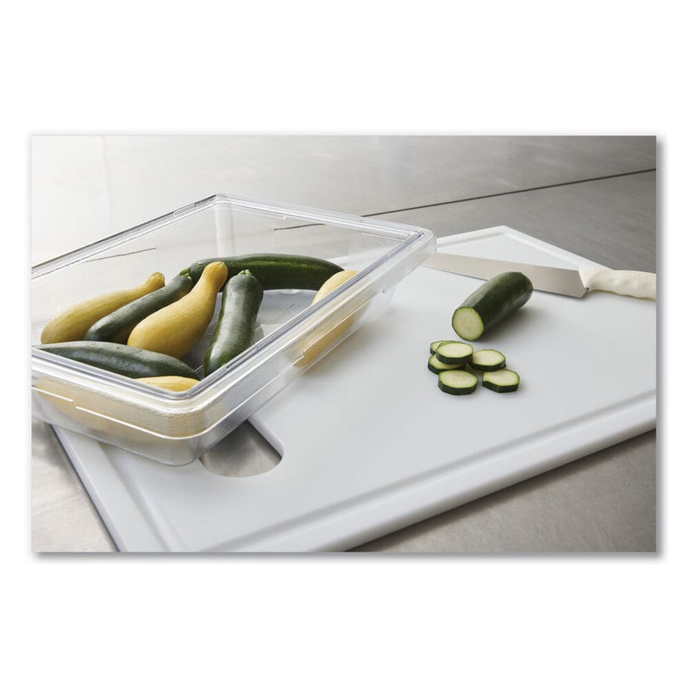 Food/Tote Boxes, 5 gal, 26 x 18 x 3.5, Clear, Plastic - Image 3