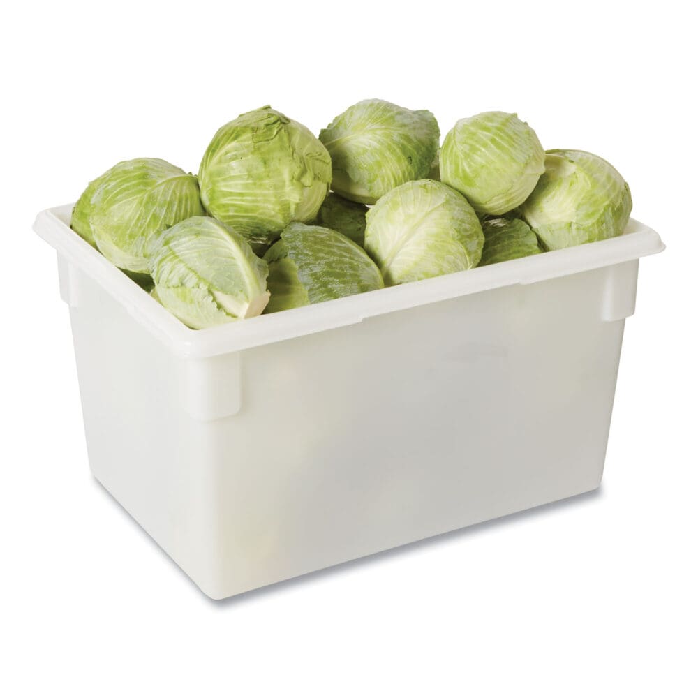 Food/Tote Boxes, 21.5 gal, 26 x 18 x 15, White, Plastic - Image 3