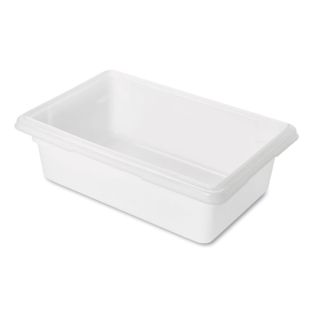 Food/Tote Boxes, 3.5 gal, 18 x 12 x 6, White, Plastic - Image 4