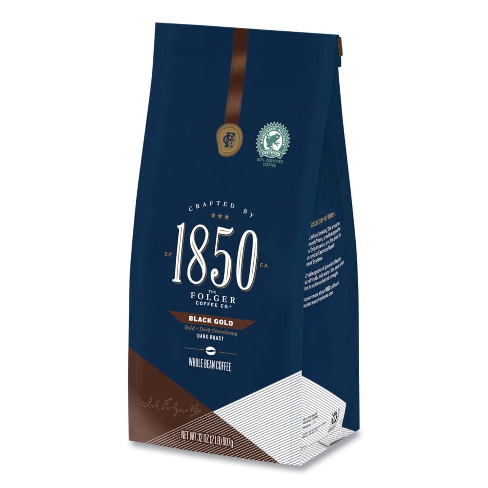 Coffee, Black Gold, Dark Roast, Whole Bean, 2 lb Bag - Image 4
