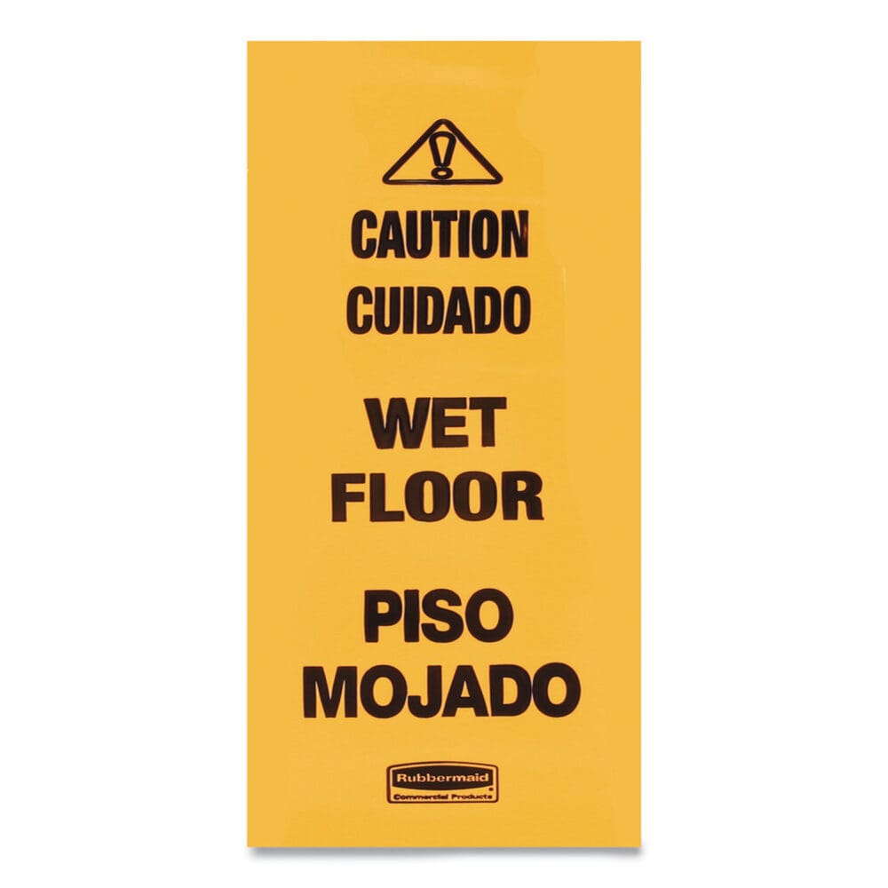 Multilingual Wet Floor Safety Cone, 12.25 x 12.25 x 36 - Image 2