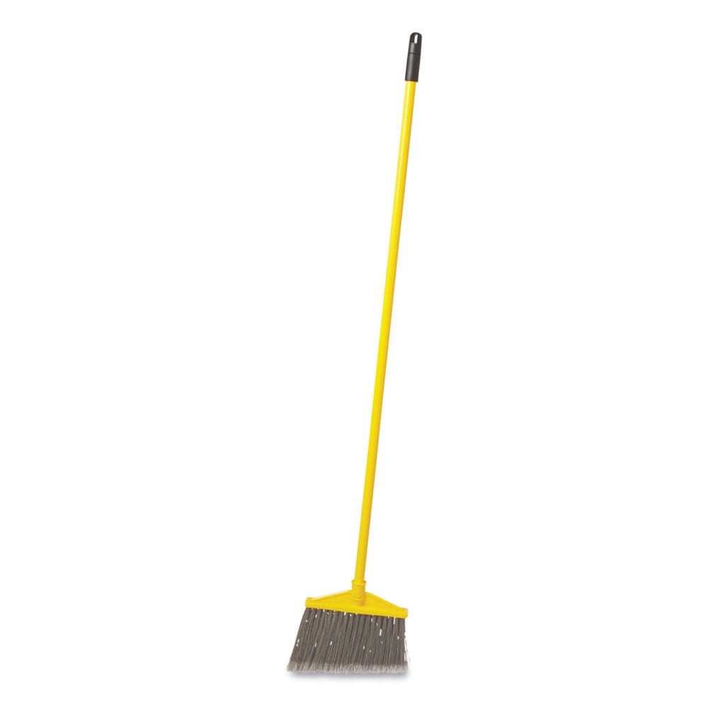7920014588208, Angled Large Broom, 46.78" Handle, Gray/Yellow - Image 3