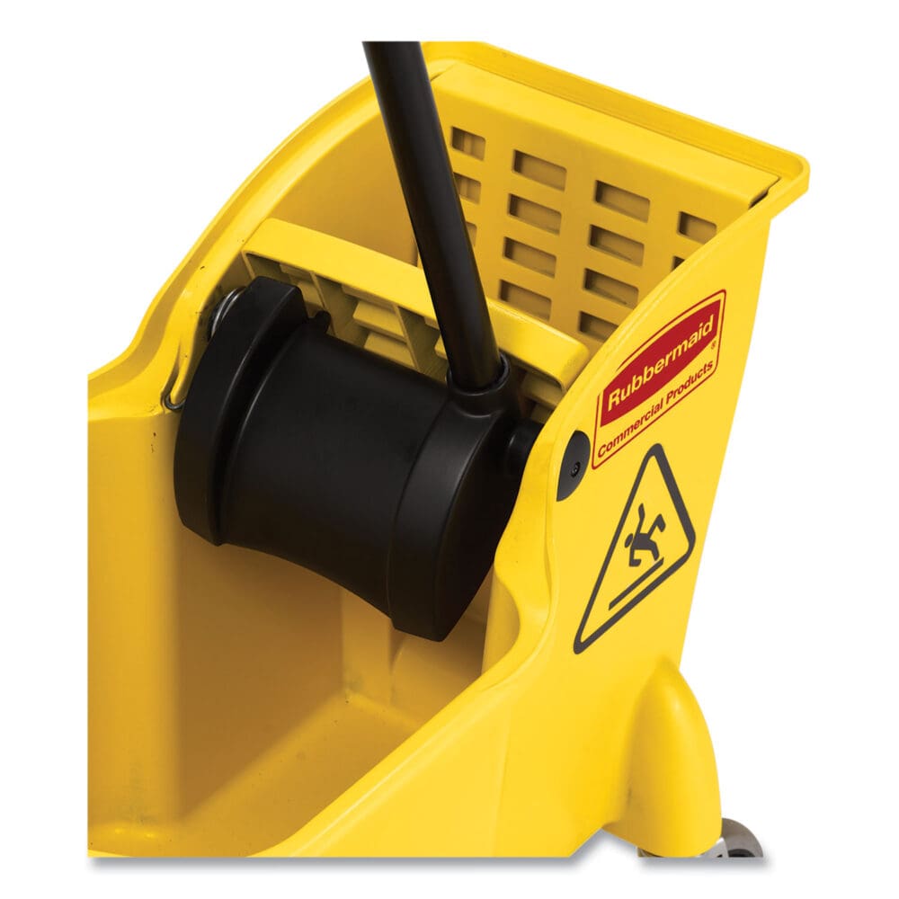 Tandem 31-Quart Bucket/Wringer Combo, Reverse, Yellow - Image 3