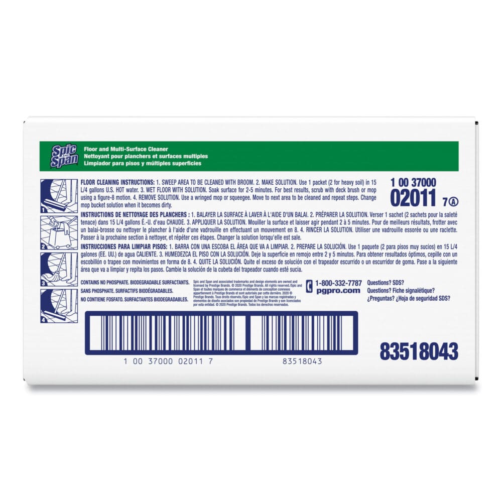 Liquid Floor Cleaner, 3 oz Packet, 45/Carton - Image 6