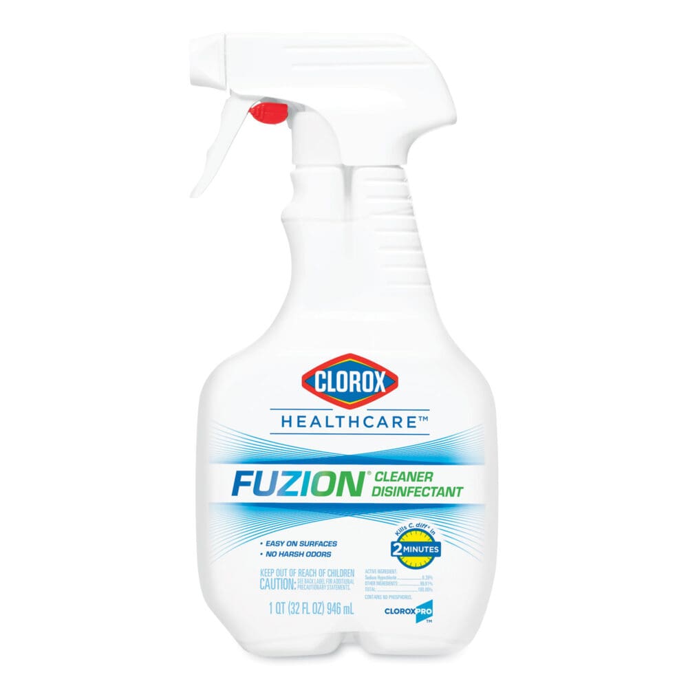 Fuzion Cleaner Disinfectant, Unscented, 32 oz Spray Bottle, 9/Carton - Image 13