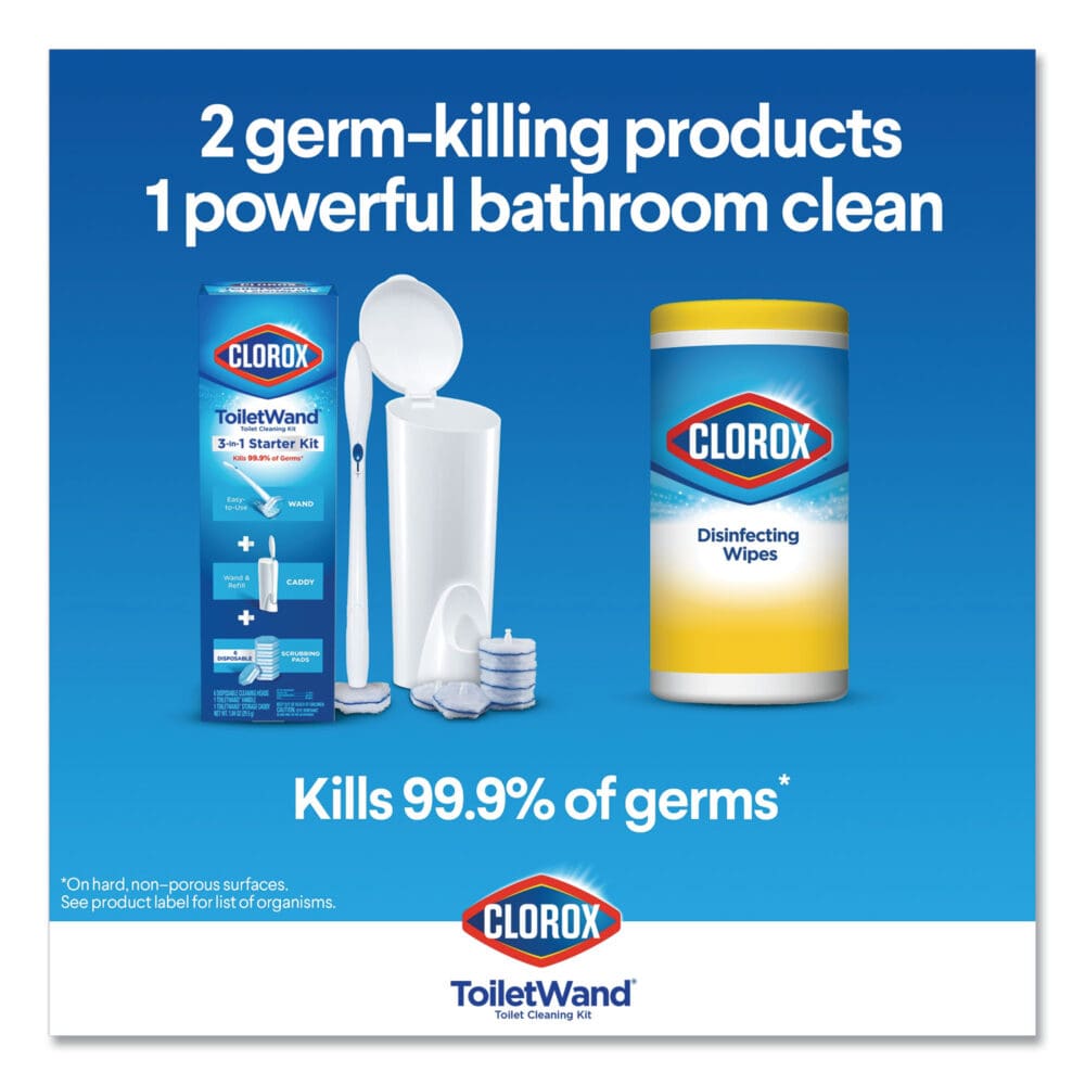 Disinfecting ToiletWand Refill Heads, Blue/White, 10/Pack, 6 Packs/Carton - Image 11
