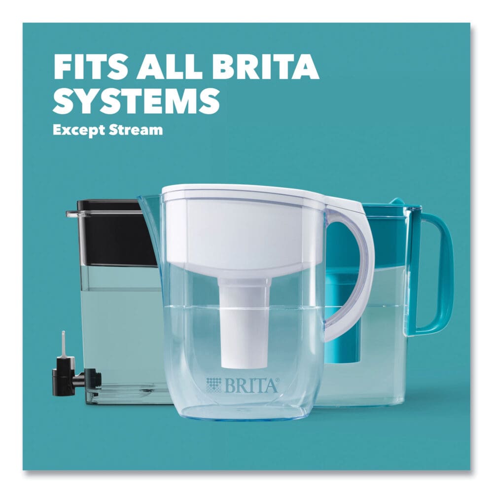 Water Filter Pitcher Advanced Replacement Filters, 3/Pack, 8 Packs/Carton - Image 2