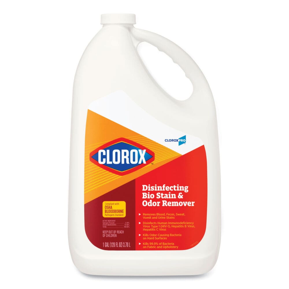 Disinfecting Bio Stain and Odor Remover, Fragranced, 128 oz Refill Bottle, 4/CT - Image 10