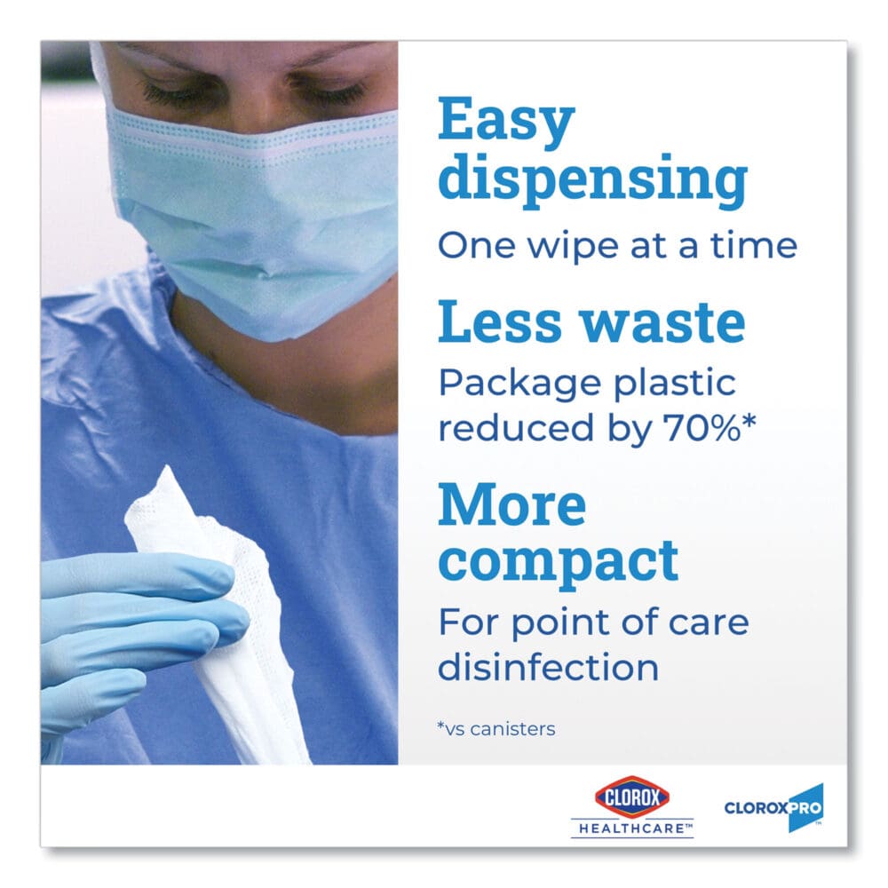 VersaSure Cleaner Disinfectant Wipes, 1-Ply, 12 x 12, Fragranced, White, 110/Bucket - Image 6