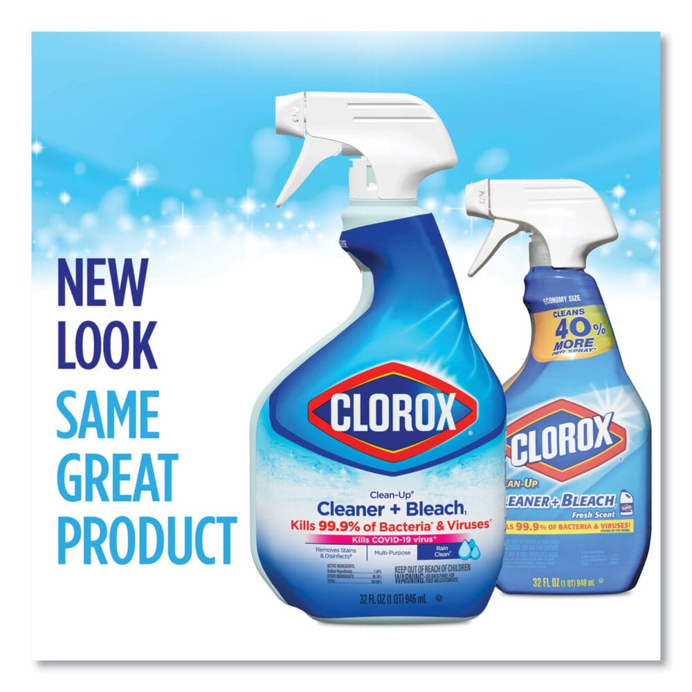 Clean-Up Cleaner + Bleach, 32 oz Spray Bottle, Fresh Scent, 9/Carton - Image 5