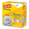 ForceFlex Tall Kitchen Drawstring Trash Bags, 13 gal, 0.72 mil, 23.75" x 24.88", Gray, 100/Box - Image 10
