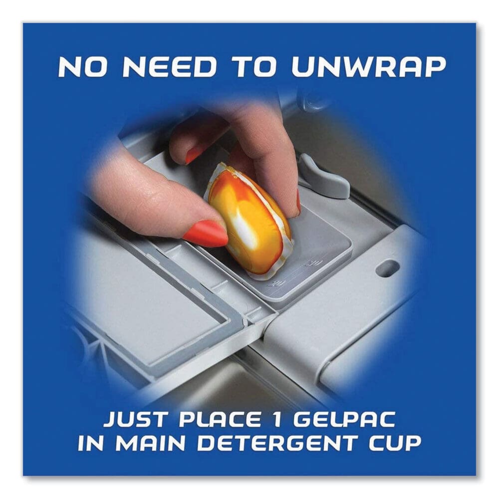 Dish Detergent Gelpacs, Orange Scent, 32/Box - Image 5