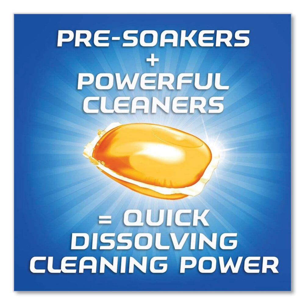 Dish Detergent Gelpacs, Orange Scent, 54/Box, 4 Boxes/Carton - Image 3