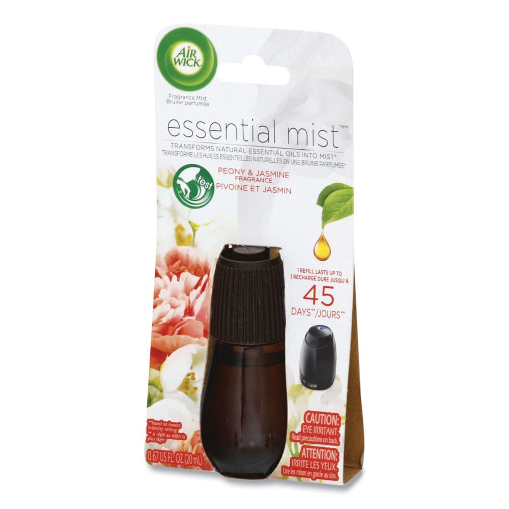 Essential Mist Refill, Peony and Jasmine, 0.67 oz Bottle, 6/Carton - Image 2