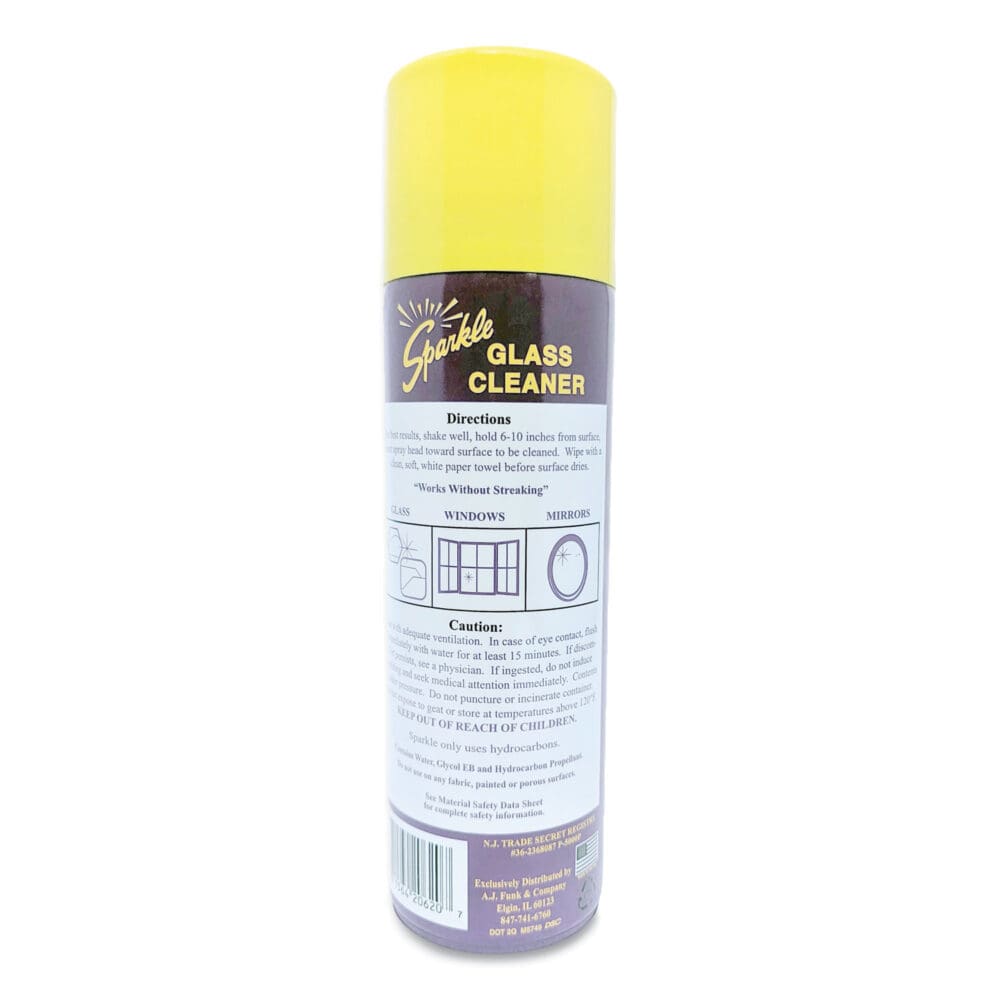 Glass Cleaner, 20 oz Aerosol Spray, 12/Carton - Image 2
