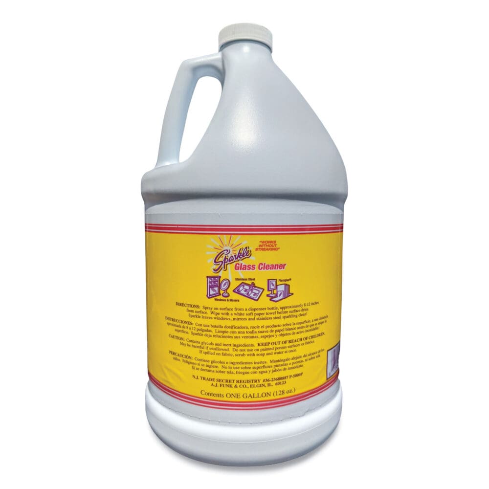 Glass Cleaner, 1 gal Bottle Refill, 4/Carton - Image 2