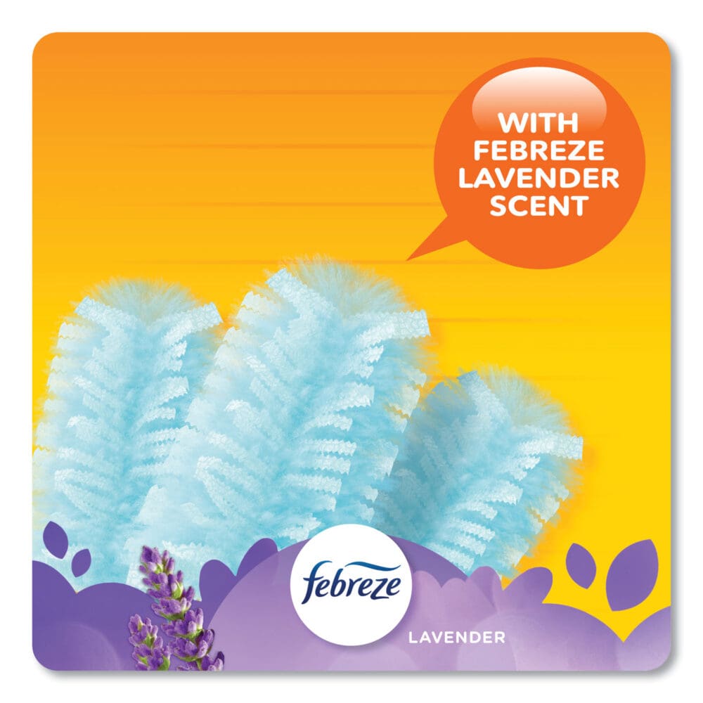 Refill Dusters, Dust Lock Fiber, Light Blue, Lavender Vanilla Scent, 10/Box - Image 3