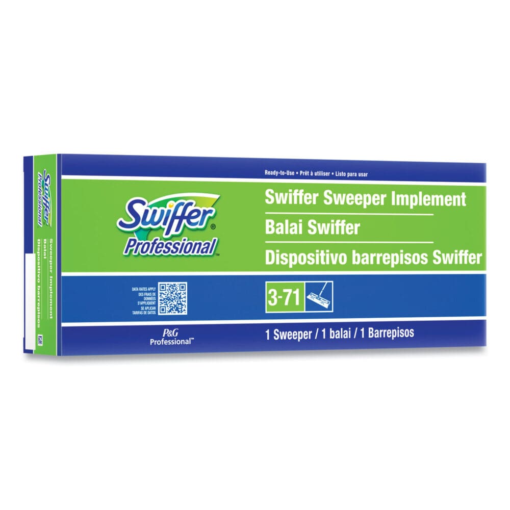 Sweeper Mop, 10 x 4.8 White Cloth Head, 46" Green/Silver Aluminum/Plastic Handle - Image 4