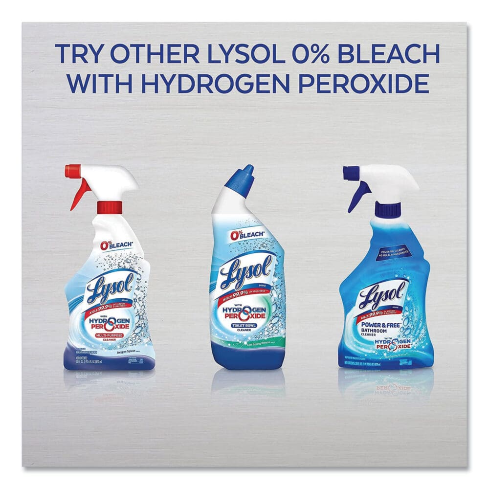 Bathroom Cleaner with Hydrogen Peroxide, Cool Spring Breeze, 22 oz Trigger Spray Bottle - Image 3