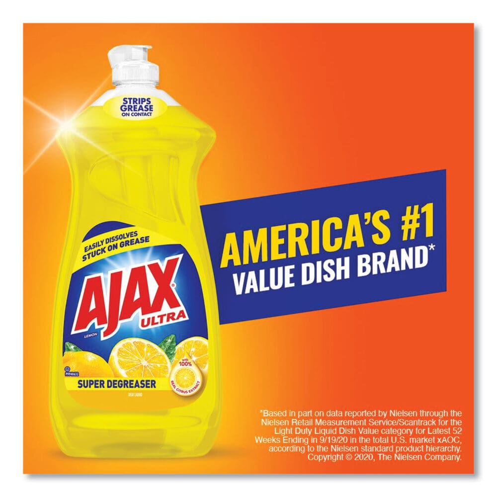 Dish Detergent, Lemon Scent, 28 oz Bottle - Image 3