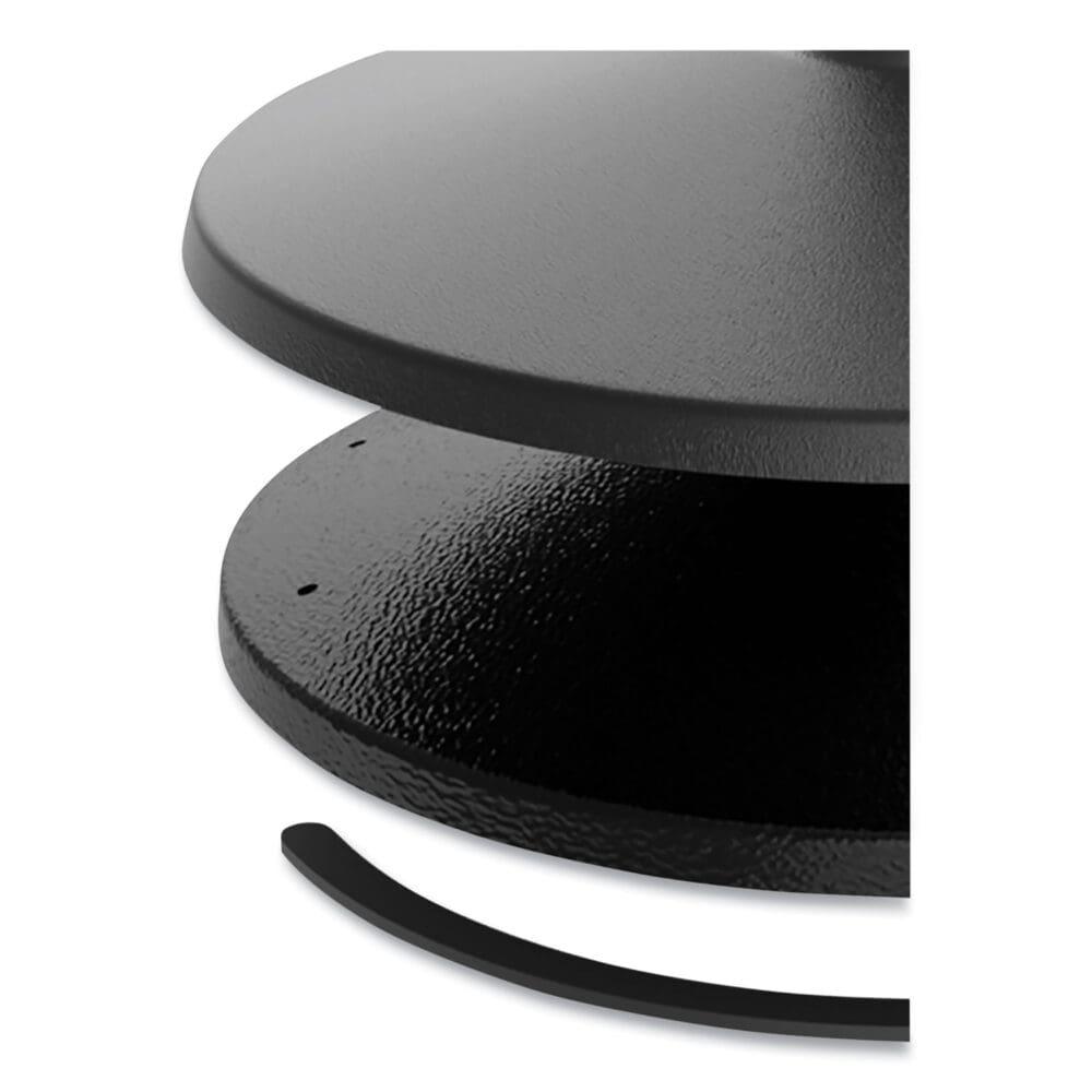 Adjusta-Tape Crowd Control Base Only, Steel, 14" Deep, Black, 2/Box - Image 3