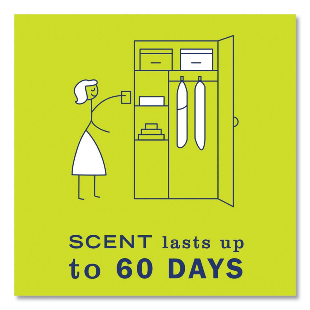 Clean Day Scent Sachets, Lemon Verbena, 0.05 lbs Sachet, 18/Carton - Image 3