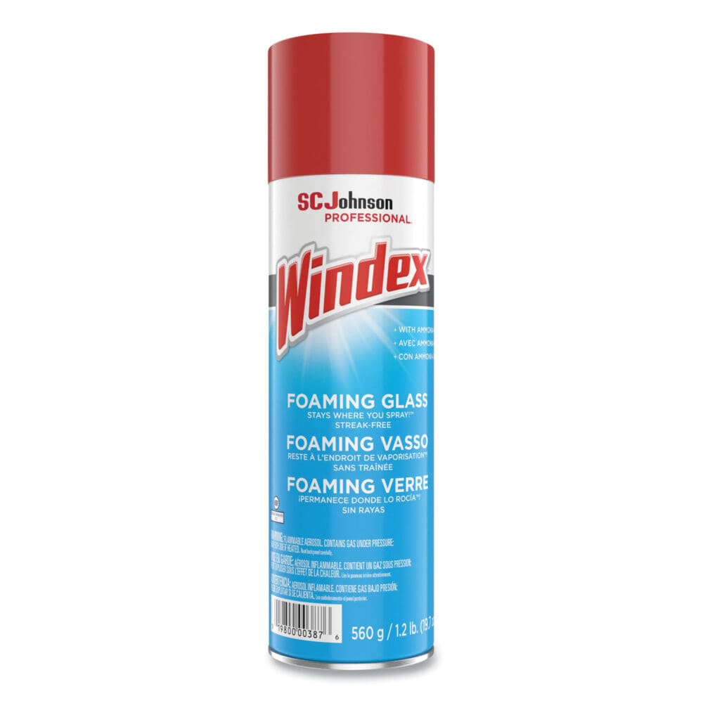 Foaming Glass Cleaner, Fresh, 20 oz Aerosol Spray, 6/Carton - Image 3