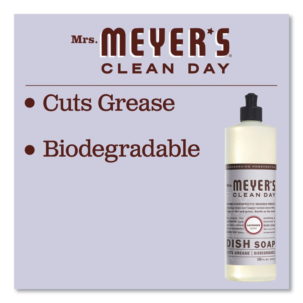 Dish Soap, Lavender Scent, 16 oz Bottle - Image 2