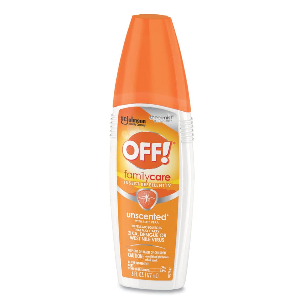 FamilyCare Unscented Spray Insect Repellent, 6 oz Spray Bottle, 12/Carton - Image 2
