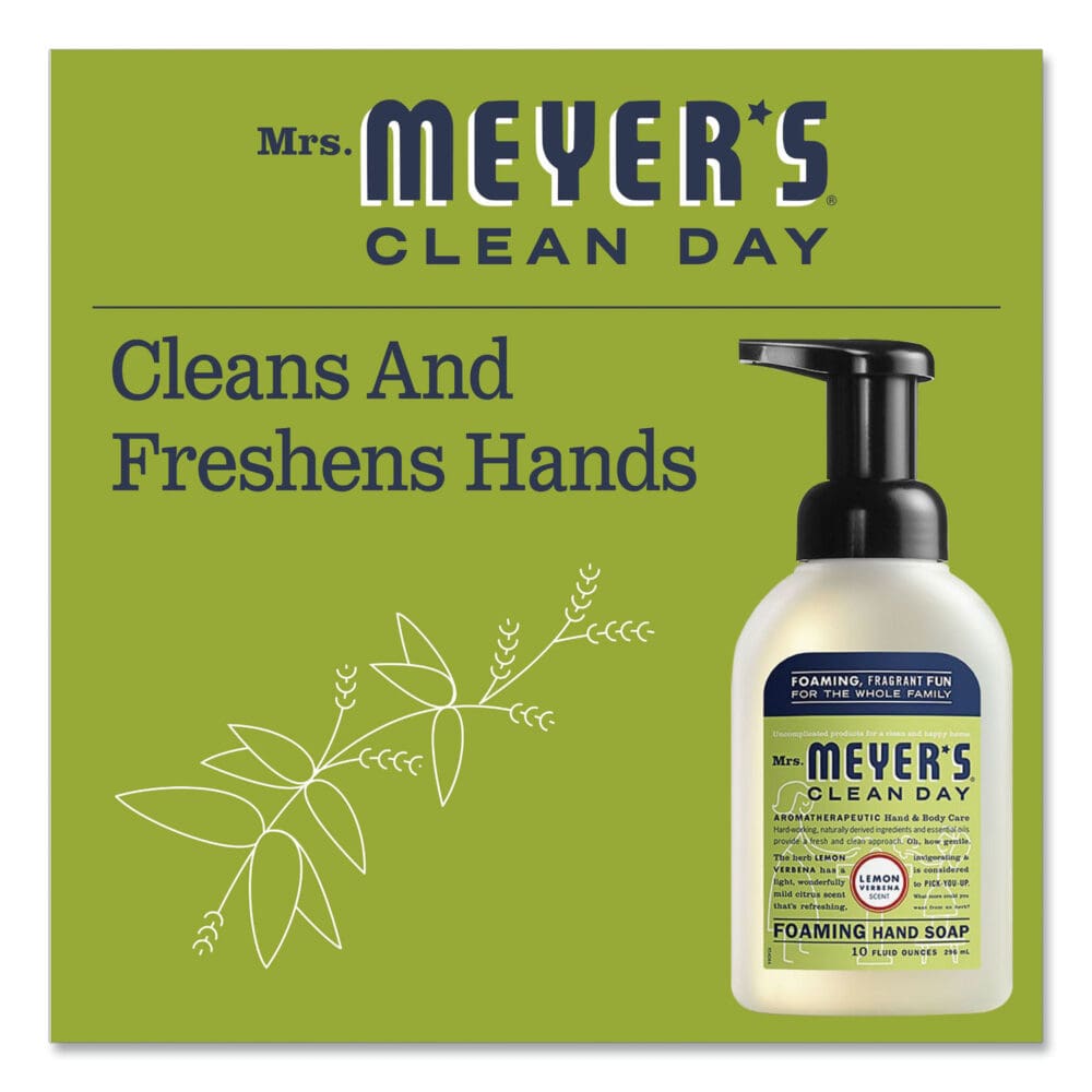 Foaming Hand Soap, Lemon Verbena, 10 oz, 6/Carton - Image 3