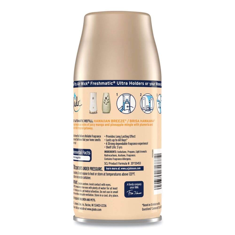 Automatic Air Freshener, Hawaiian Breeze, 6.2 oz, 6/Carton - Image 3