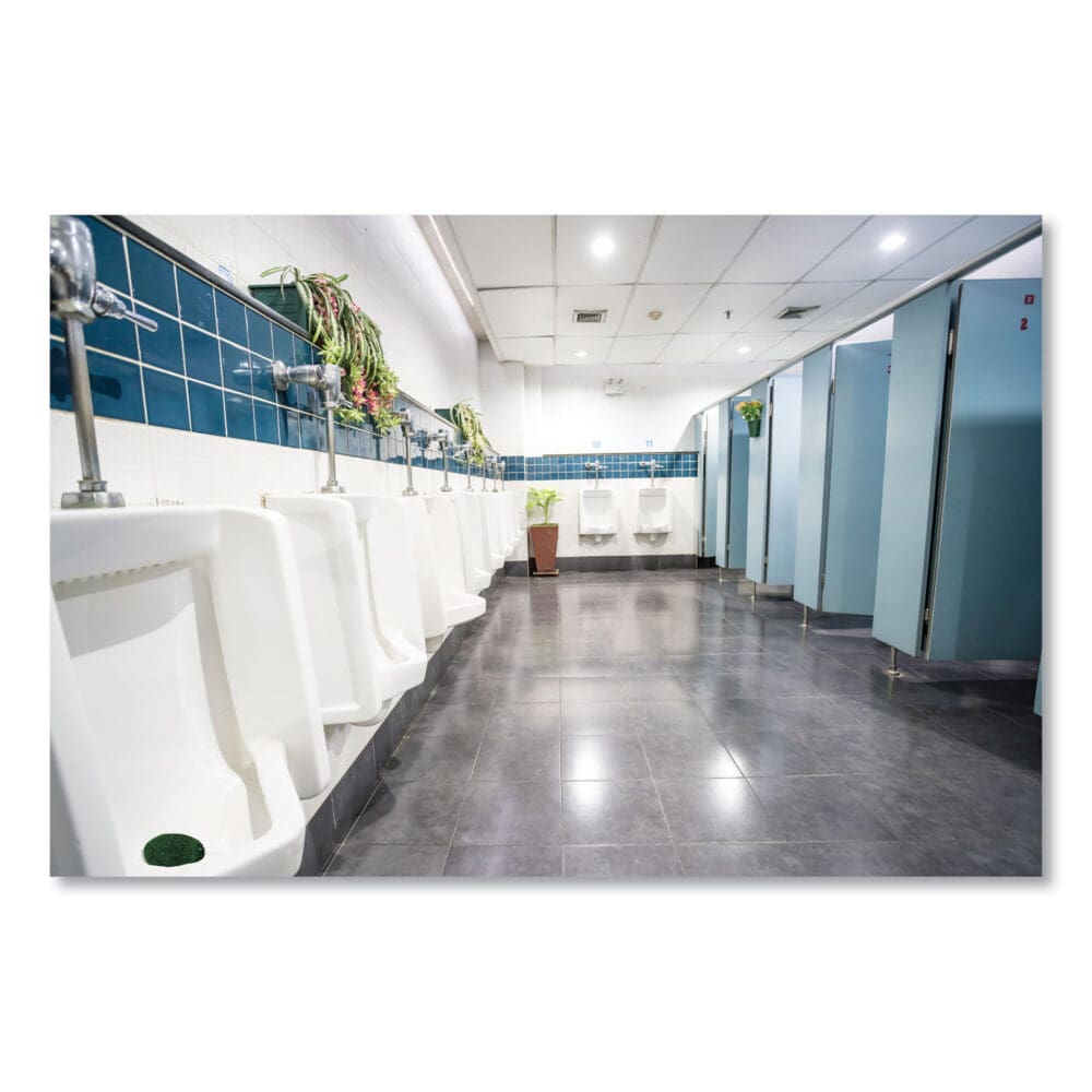 Eco-Fresh Urinal Block, Non-Para, Green Apple, Green, 12/Box, 12 Boxes/Carton - Image 2