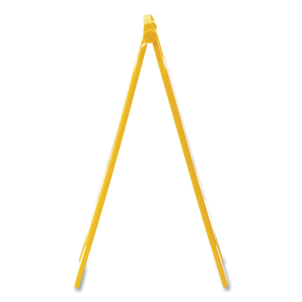 Site Safety Wet Floor Sign, 2-Sided, 10 x 2 x 26, Yellow - Image 2
