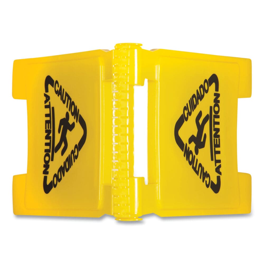 Site Safety Wet Floor Sign, 2-Sided, 10 x 2 x 26, Yellow - Image 3