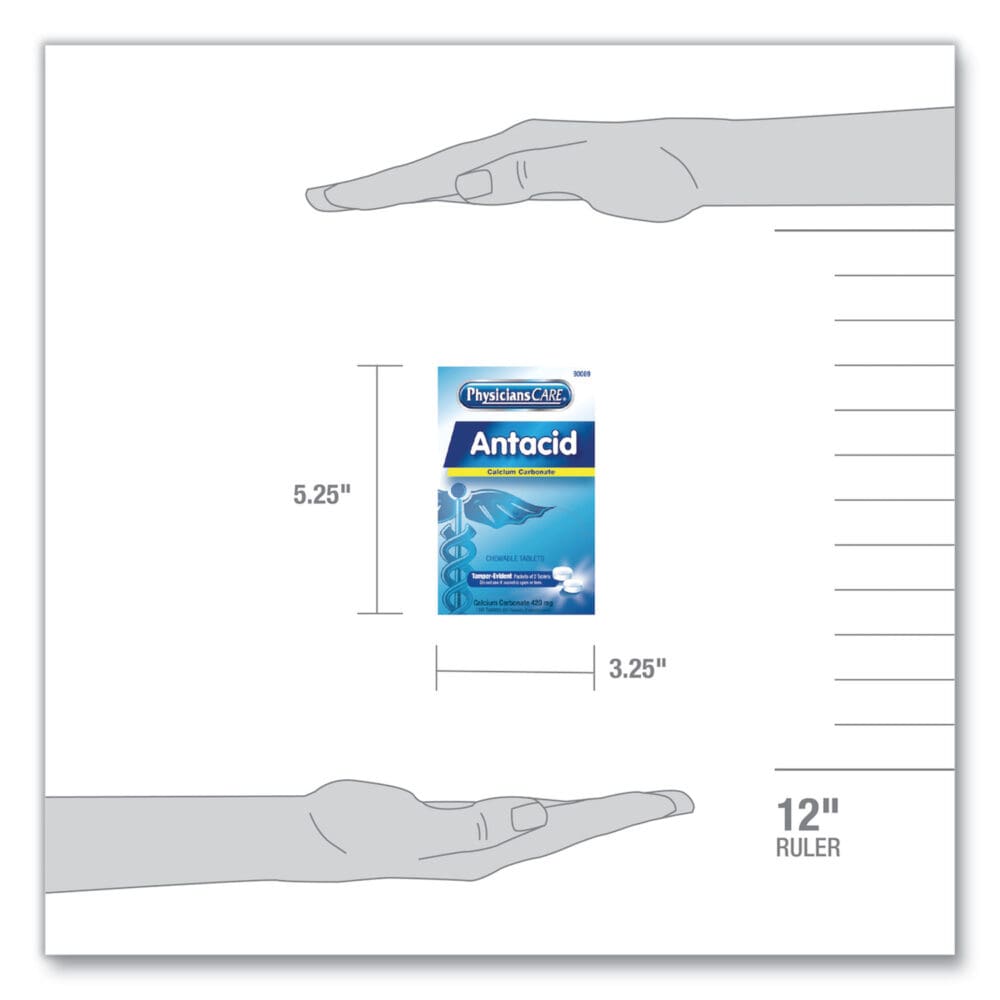 Antacid Calcium Carbonate Medication, Two-Pack, 50 Packs/Box - Image 3