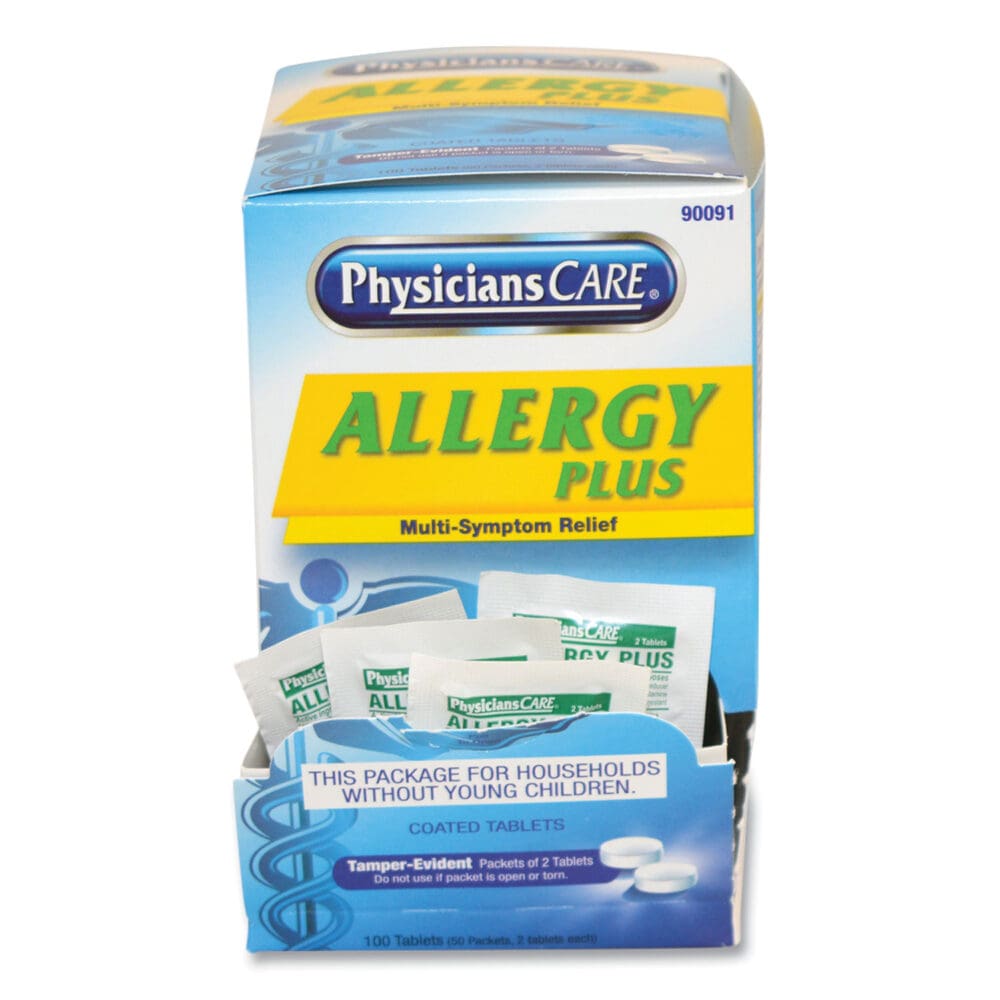 Allergy Antihistamine Medication, Two-Pack, 50 Packs/Box - Image 2