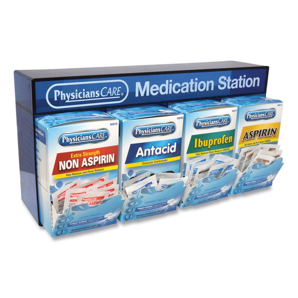 Medication Station, Aspirin, Ibuprofen, Non Aspirin Pain Reliever, Antacid - Image 2