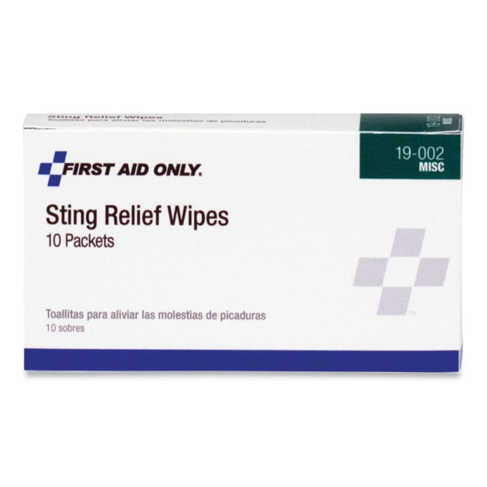 First Aid Sting Relief Pads, 10/Box - Image 2