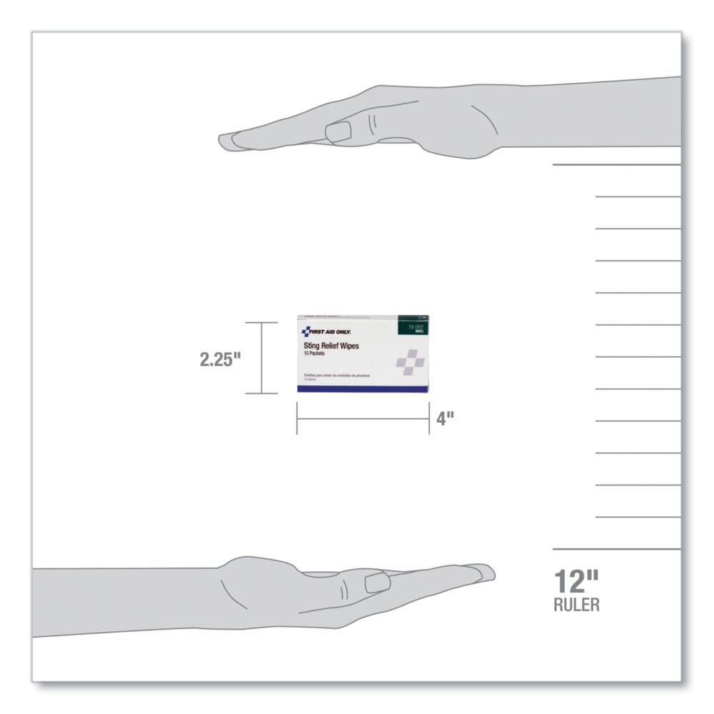 First Aid Sting Relief Pads, 10/Box - Image 3